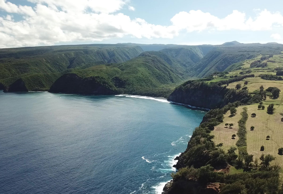 Kohala Eco Ventures guided UTV tour exploring rugged terrain and valleys on Big Island