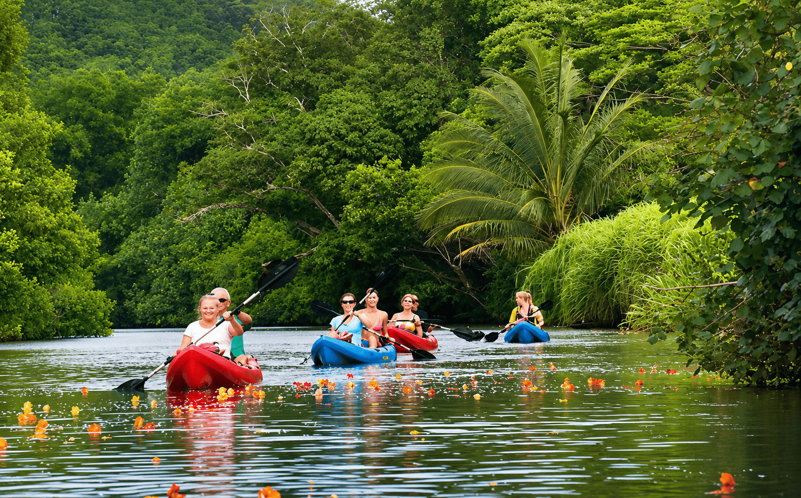 Outfitters Kauai - Hidden Valley Falls Kayak Adventure